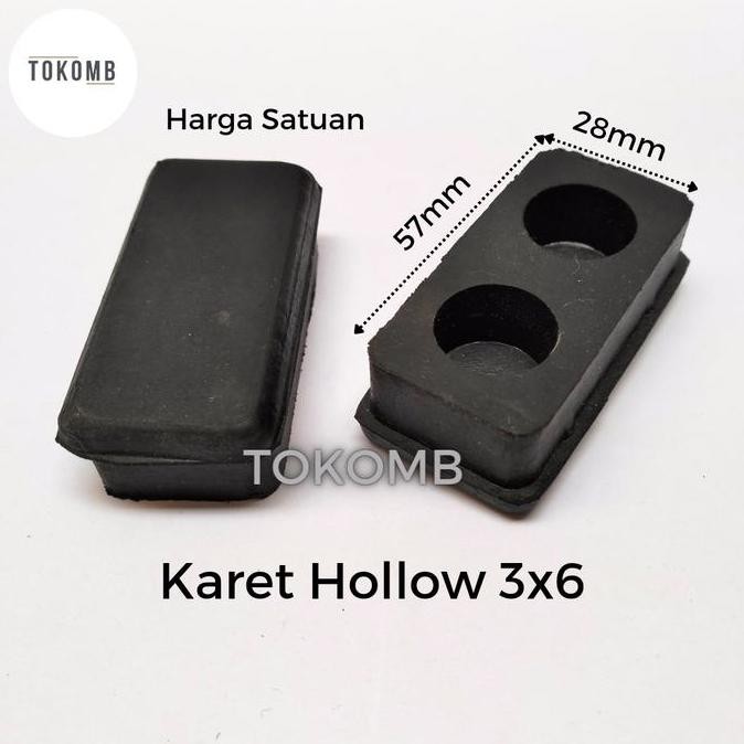 Promo Karet Hollo 3X6 Tutup Hollow Holo Kaki Kursi Meja Rak Cod