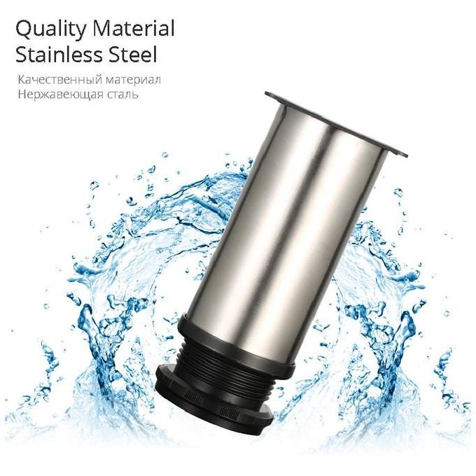 Promo Kaki Sofa Bulat Tinggi Stainless Kaki Lemari Tabung Kaki Furniture Cod