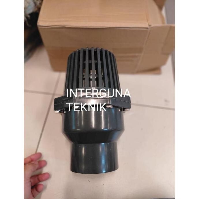 KAORU- Foot Valve pvc drat JIS ukuran 2.1/2" inch / Pvc foot valve ukuran 2.5" inch