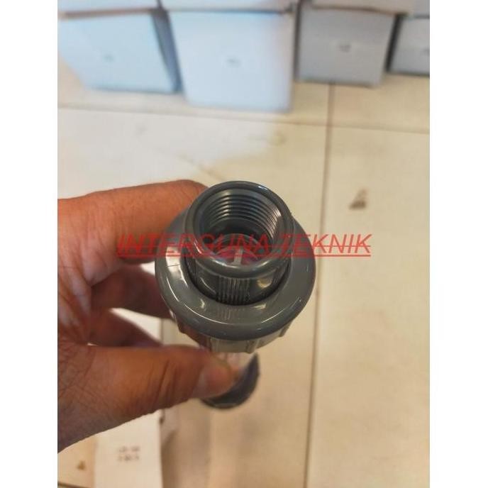 KAORU- Rotameter Flowmeter LZS-65D Ukuran 2.5" / Flowmeter Rotameter tabung plastik Drat 2.1/2"