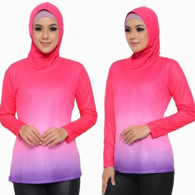 Promo Gonkmillerls - Baju Olahraga Wanita Lengan Panjang Kaos Senam Cewek Premium Atasan Sport Runni