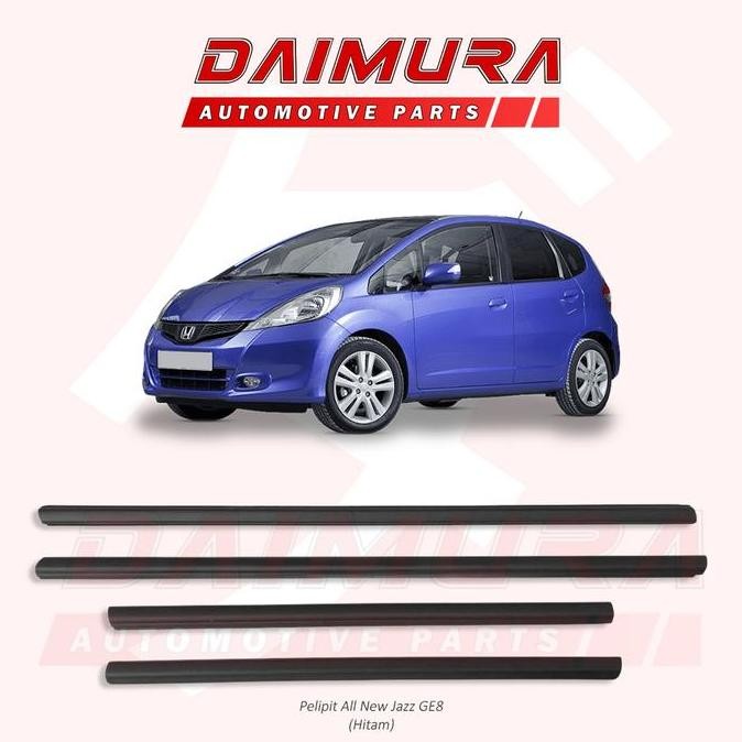 Karet Pelipit List Lis Kaca Weather Strip Mobil Jazz GE8 SET LUAR