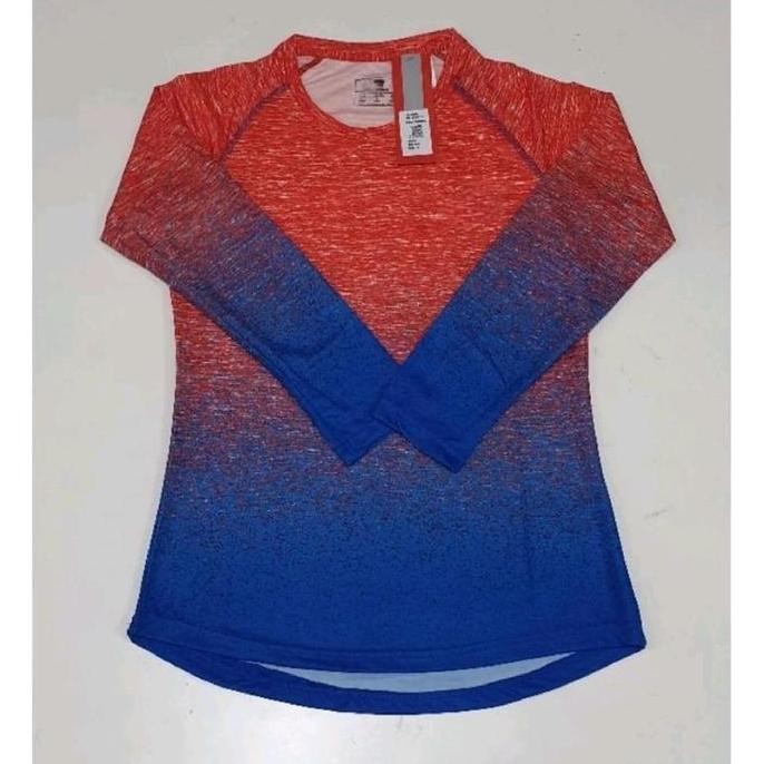 Promo Enbep01 - Baju Olahraga Wanita Lengan Panjang Senam Kaos Fitness Gym Lari Hijab Sport Atasan T