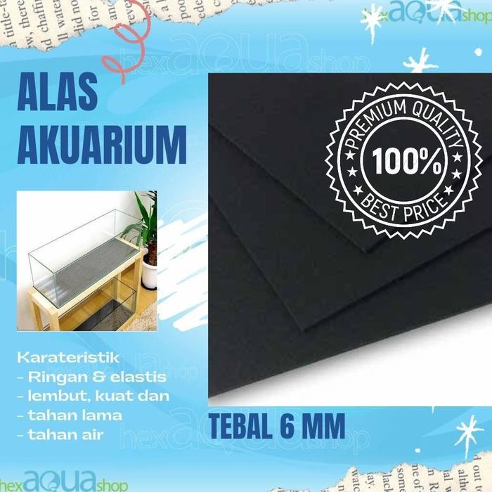 Busa ati 6mm - alas akuarium - tatakan aquarium - spon - karet