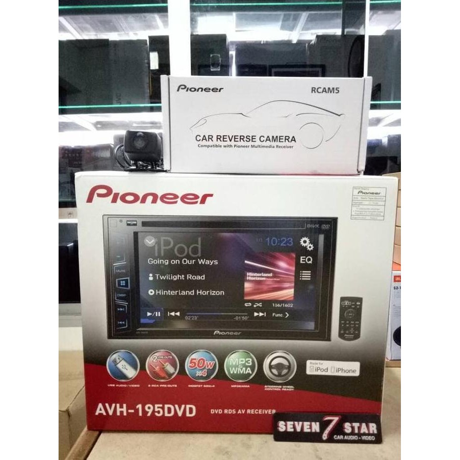 Promo Double din pioneer avh 195 dvd - pioneer avh195 bonus camera pioneer Diskon