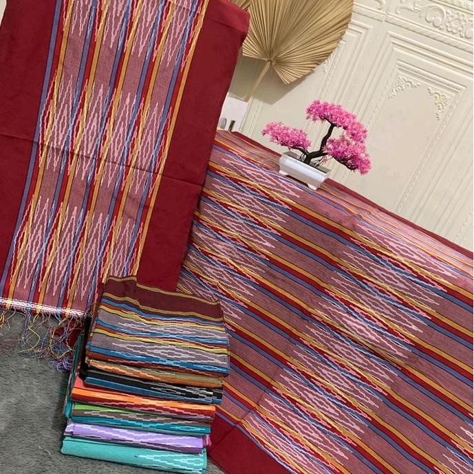 Promo kain songket sibolang rasta pelangi Sarung COD