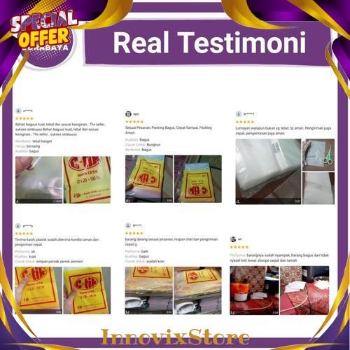 Paling Murah Plastik Klip Ziplock 11x20 12x20 13x20 14x20 15x20 16x20 isi 100 Kantong Zipper Packing