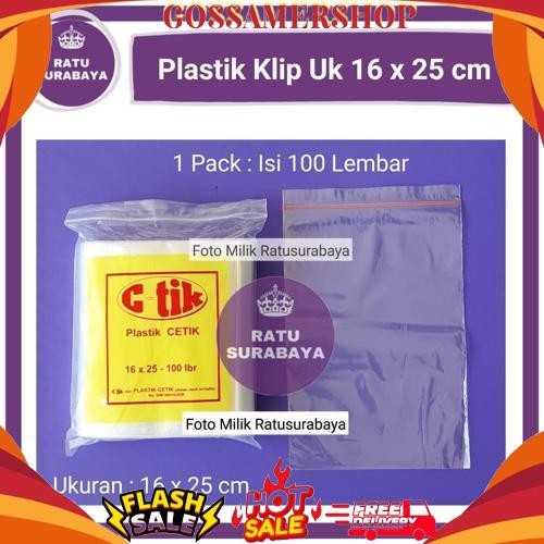 GROSIR Plastik Klip uk 16x25 cm Ziplock Bening Packing Makanan