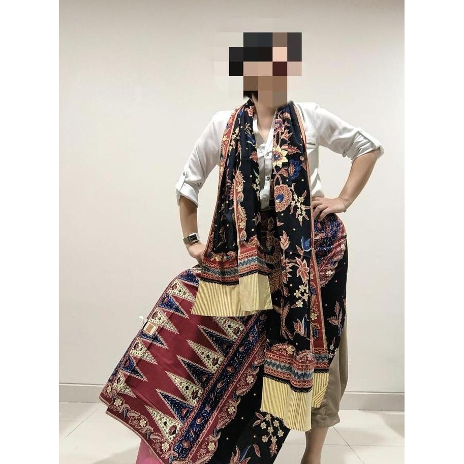 Promo Sarung Batik Wanita DD Super Setelan (Bonus Selendang) COD