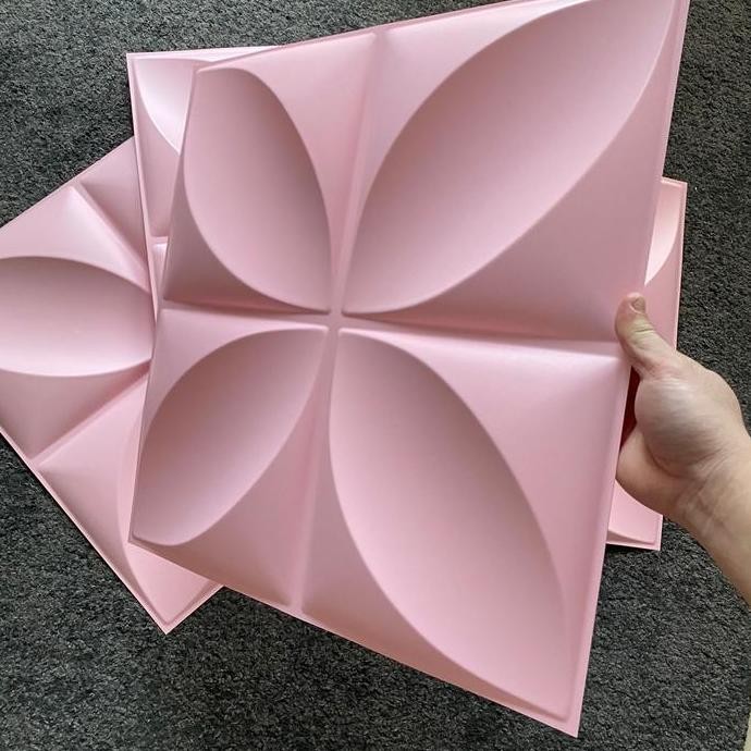 DF179>> 3D WALLPANEL Wall Panel PVC. Bukan wallpaper, sticker, foam. D006 Pink