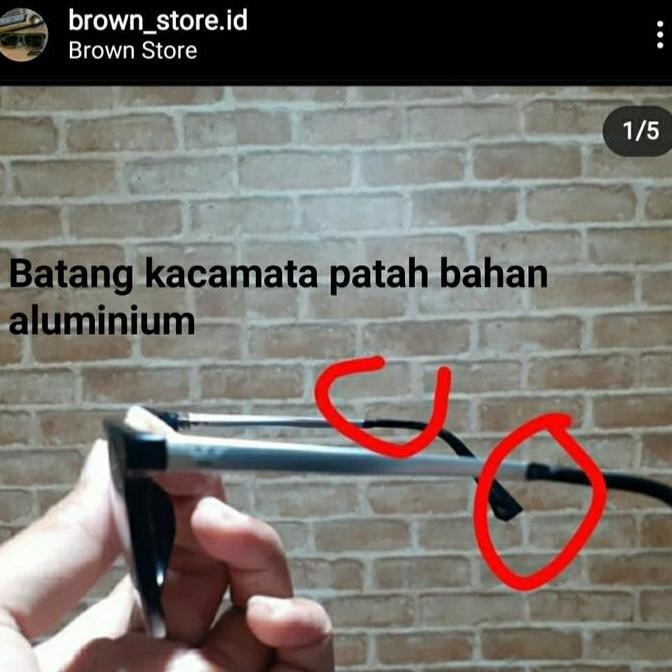 Service Kacamata Frame Patah Bahan Aluminium