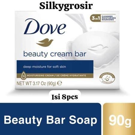 Bundling 8Pcs Dove White Beauty Bar ~ Dove Sabun Batang