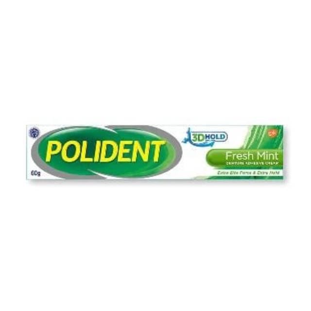 POLIDENT FRESH MINT/Lem Gigi Palsu/Polident 60 gr