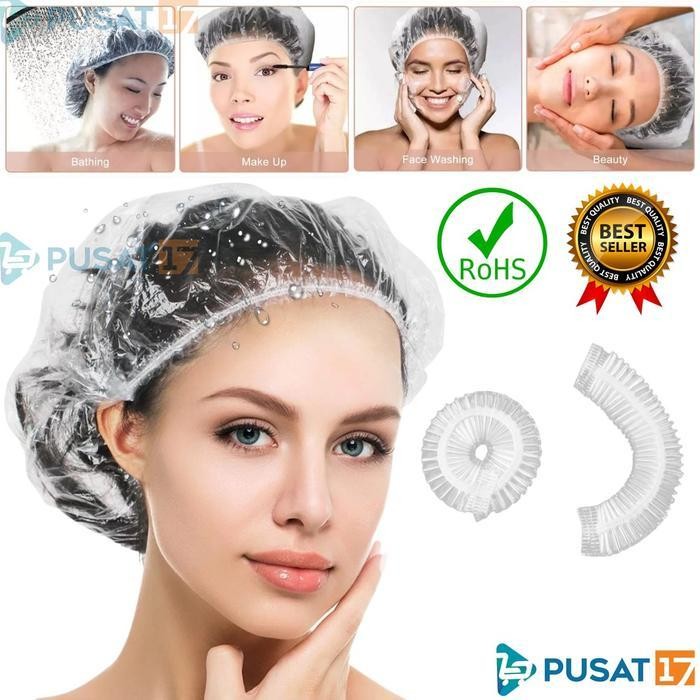 shower cup kepala / plastik penutup kepala saat mandi & perawatan