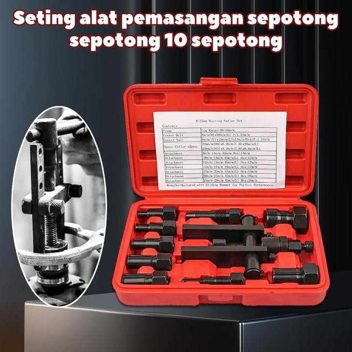 10pcs Tracker bearing Puller Set Treker Pencabut Bearing Set Treker Cabut Bearing Dalam Treker Pembu