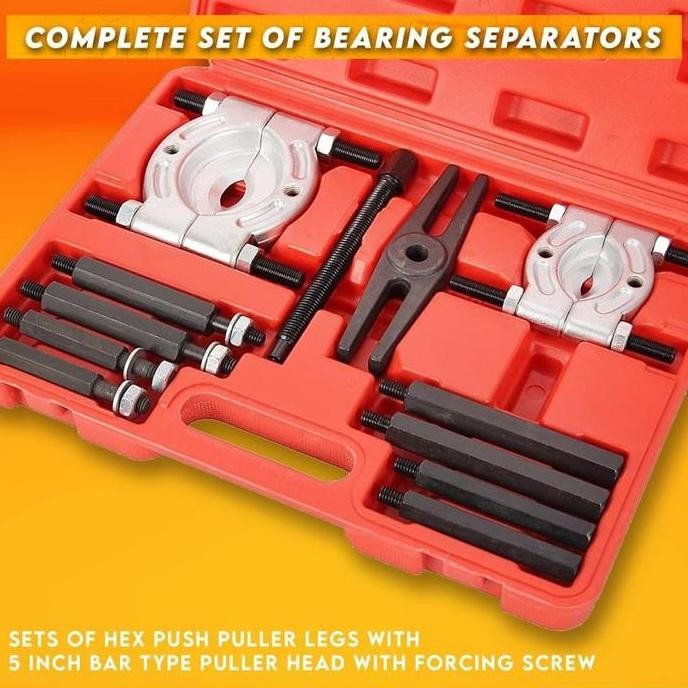 14pcs/set Treker Bearing Separator Treker Transmisi Alat Pelepas Bearing Treker kunci pembuka lahar