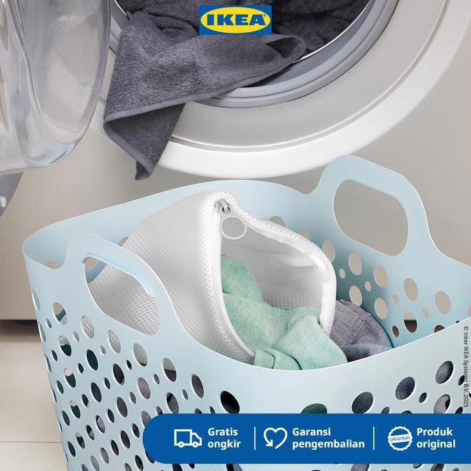 Ikea Slibb Tas Laundry / Cucian Putih/Abu