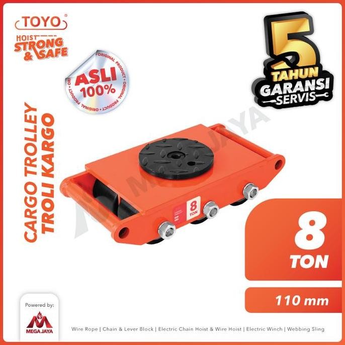 Cargo Trolley / Dolly Skate Roller 8 Ton Toyo