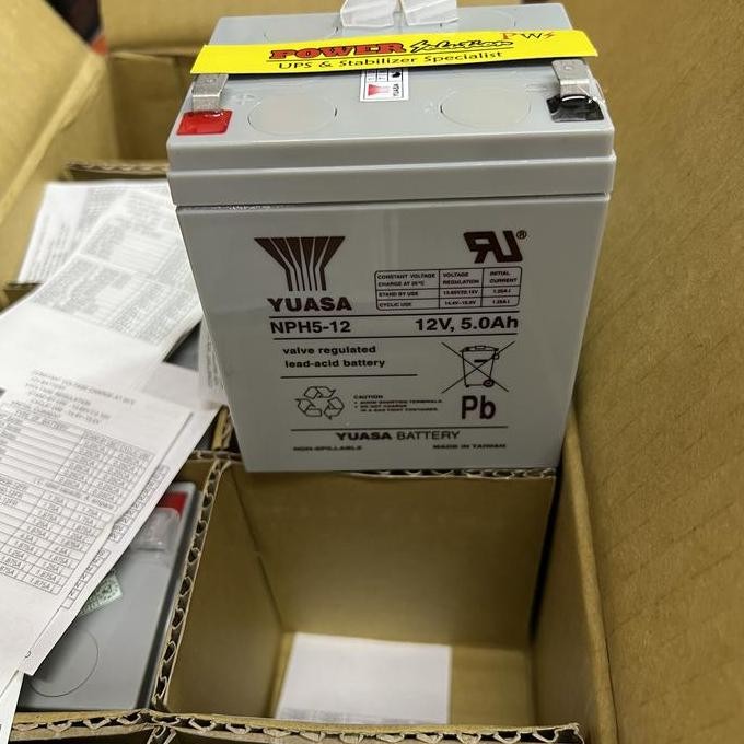 Aki Baterai Kering Yuasa 12V 5Ah Yuasa Battery NPH5-12 12V 5Ah ) Murah