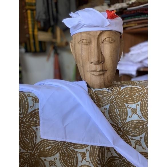 Special Udeng Putih Setengah Jadi Lembaran 140 Cm Uk-75