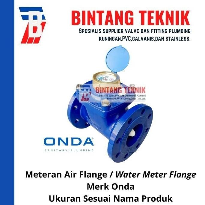 Meteran Air Flange 10" Inch Onda