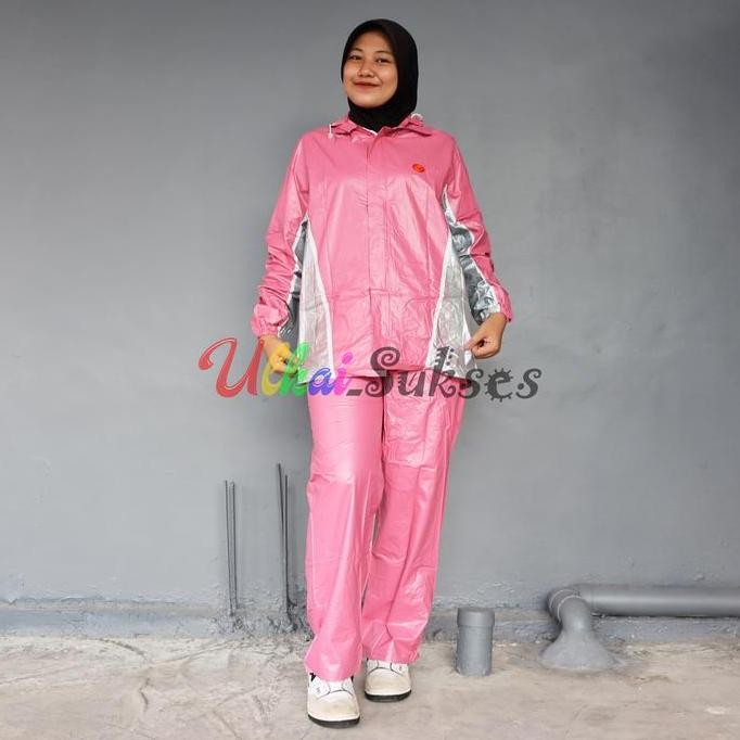 Promo Jas Hujan Setelan Jaket Celana Fixie Indoplast - Mantel Unjan Dewasa Pria Wanita Waterproof Co
