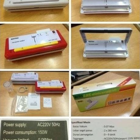 Vacuum Sealer Portable / Mesin Pengemas Plastik  Dz280 2Se Matrix