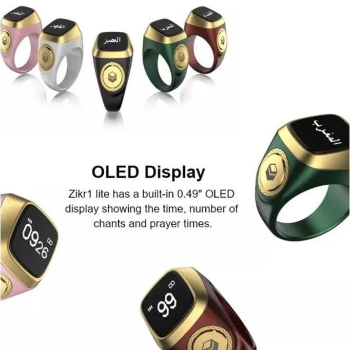 Iqibla Zikr Ring Lite Smart Ring Tasbeh Digital Zikir Ring Lite