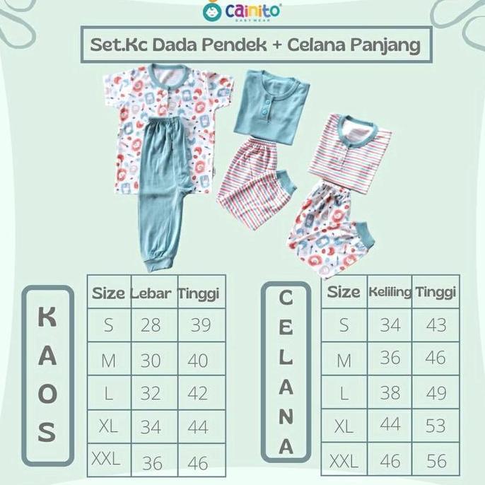 Coup- Cainito Setelan Baju Pendek Celana Panjang-Cpr