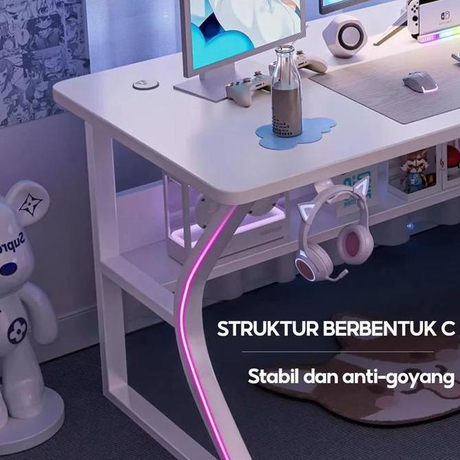 Gtgaming Meja Komputer / Meja Gaming / Meja Komputer Serat Karbon/ Meja Komputer 120Cm / Meja Komput