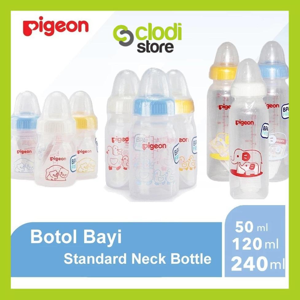 NEW Pigeon Standard Bottle 50ml -120ml - 240ml / Botol Susu PIGEON 50 ml - 120 ml - 240 ml dot silik