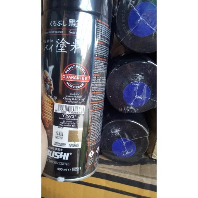 CAT SEMPROT SAMURAI PILOK PILOX SAMURAI DEEP PURPLISH BLUE Y3973* 3973 BIRU GELAP 400ML MURAH