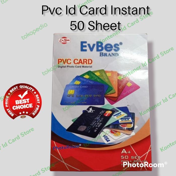 Kertas Pvc Id Card A4 isi 50/Bahan Pvc Id Card