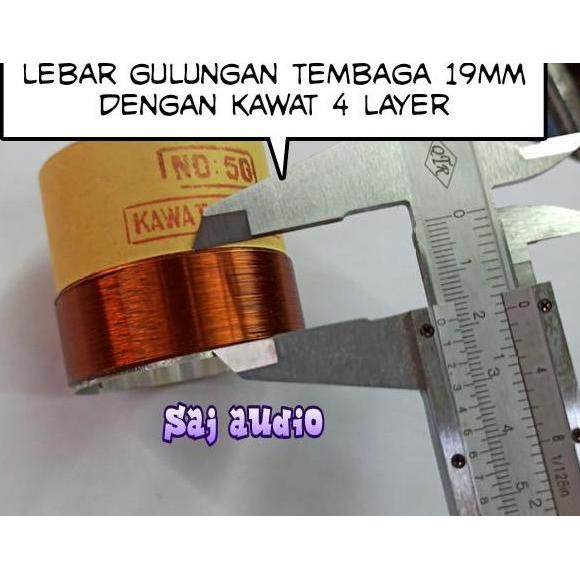 spull atau cone speaker 4layer buat speaker BMB 10 dan 12 inch
