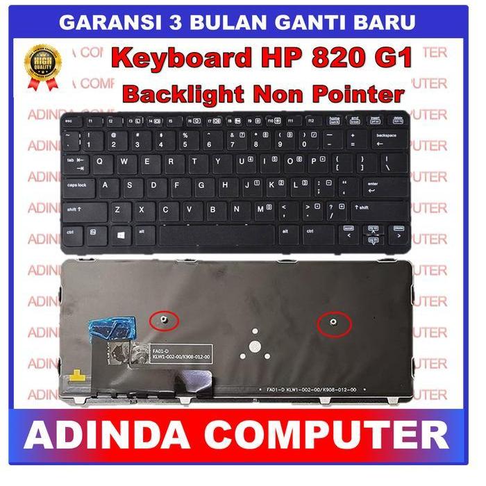 TERBARU - Keyboard Hp EliteBook 820-G1 720 G1 720-G2 720 G2 725-G1 Backlight
