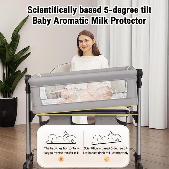 Eksklusif HOBIRAUNBox bayi lipat tempat tidur murah/box bayi/box tempat tidur bayi keranjang/Multifu