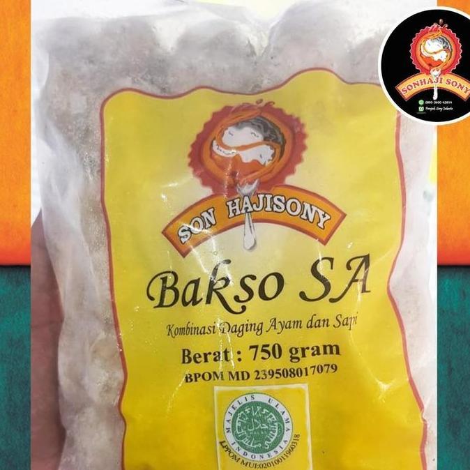 Snack- Bakso Sony Sa (Sapi Ayam) + Bumbu Son Haji Sony
