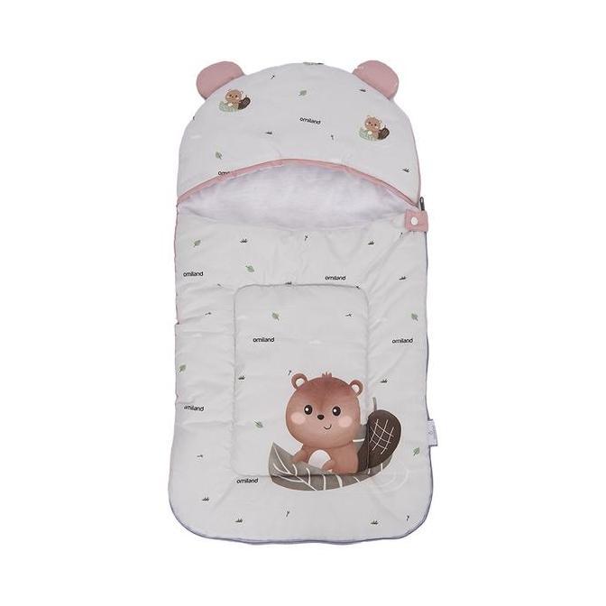 Omiland Kasur Bayi Sleeping Bag Selimut Topi Bayi Sloth Series HI