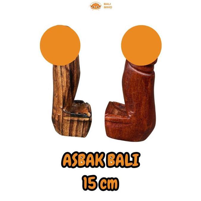 $$$$] Asbak Bali Mini 15 cm - asbak rokok bali medium - Asbak Bali Kayu - Dekorasi Asbak Bali