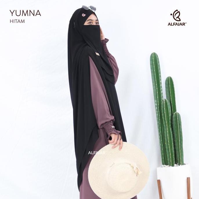 Scarf- Alfajar - Pasmina Bandana (Pashban) Instan Ceruty Yumna Dua Layer Free Cadar Tali