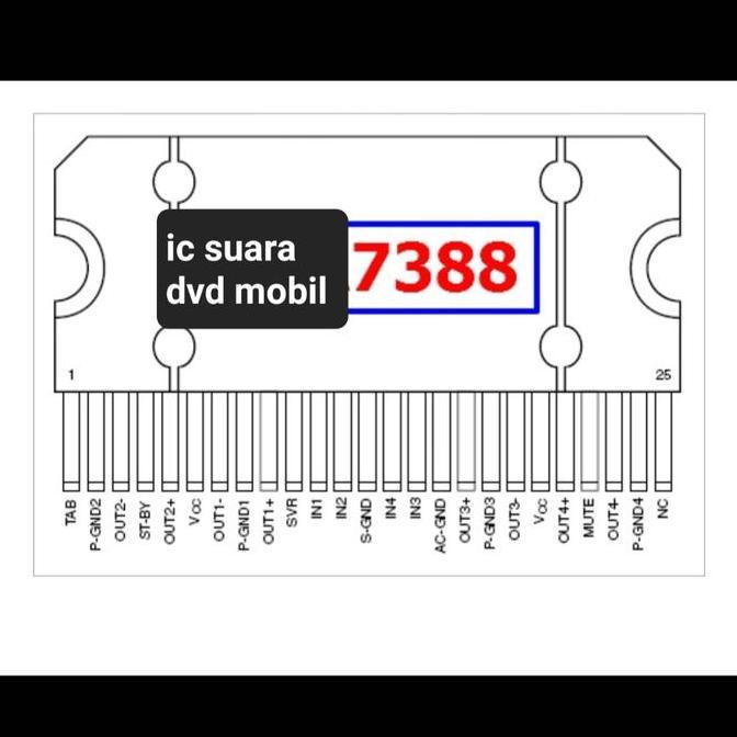 TDA 7388 YD TDA 7388 7388A 7388 A TDA7388 YD7388 IC TAPE DVD MOBIL