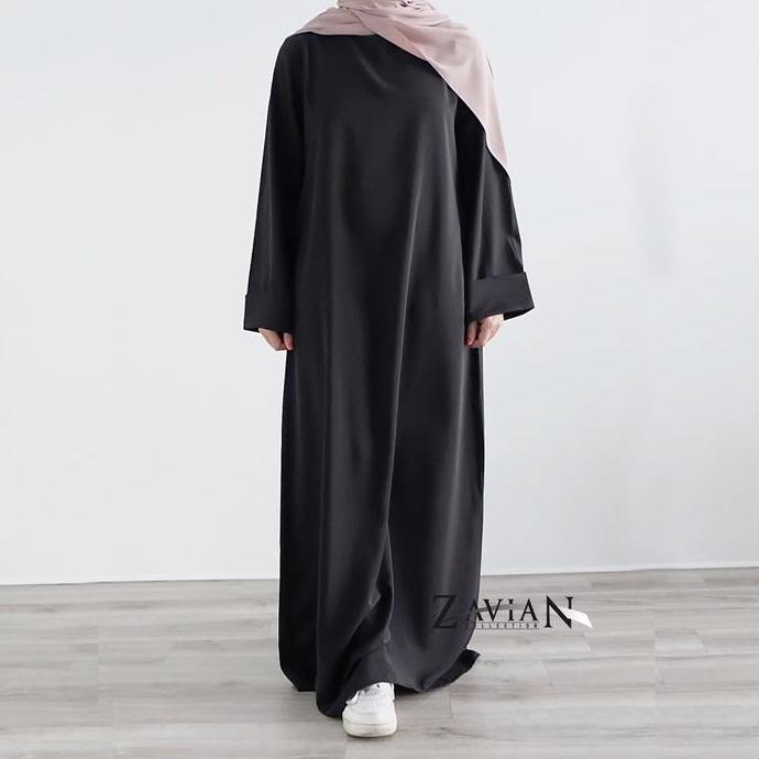 SALE Zavian abaya Polos Wanita tarim arabic simple elegan Wolpis Premium Ukuran S M L XL XXL / Gamis
