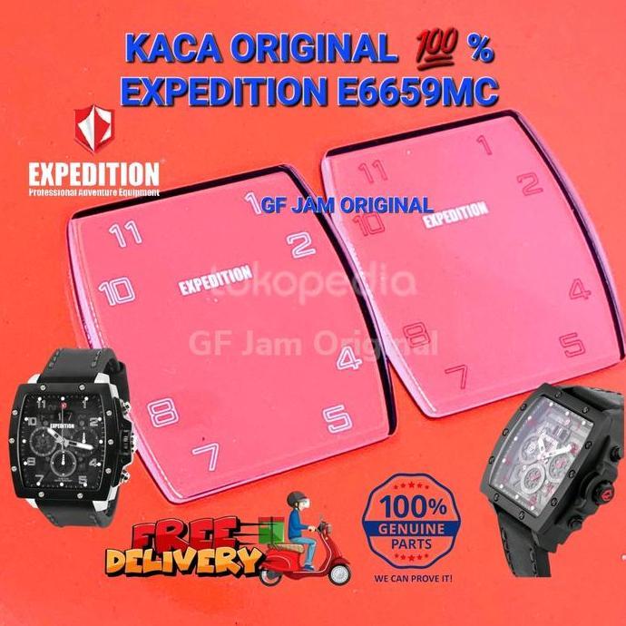KACA JAM TANGAN EXPEDITION E6659 E 6659 MC ORIGINAL 100% SPARE PART