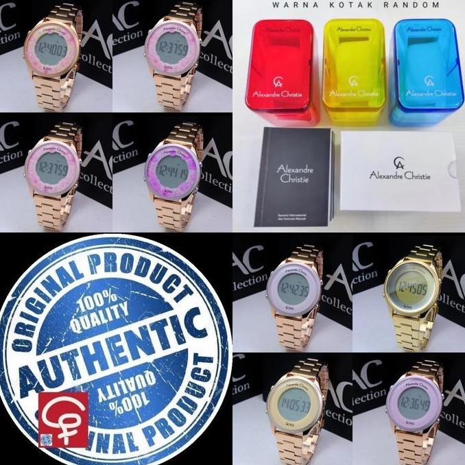 JAM TANGAN WANITA ALEXANDRE CHRISTIE AC9363 AC 9363 RUBBER BAND
