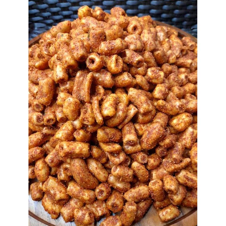 Foolix- Makaroni Bantat 1 Kg / Cemilan Kering/Aneka Makaroni / Aneka Cemilan Kering Food Snacks Peda