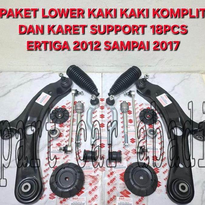 KAULANO Paket Kaki kaki Komplit Dan Lower Arm Sayap Depan + Karet Support Shock + Boot Steer Suzuki 