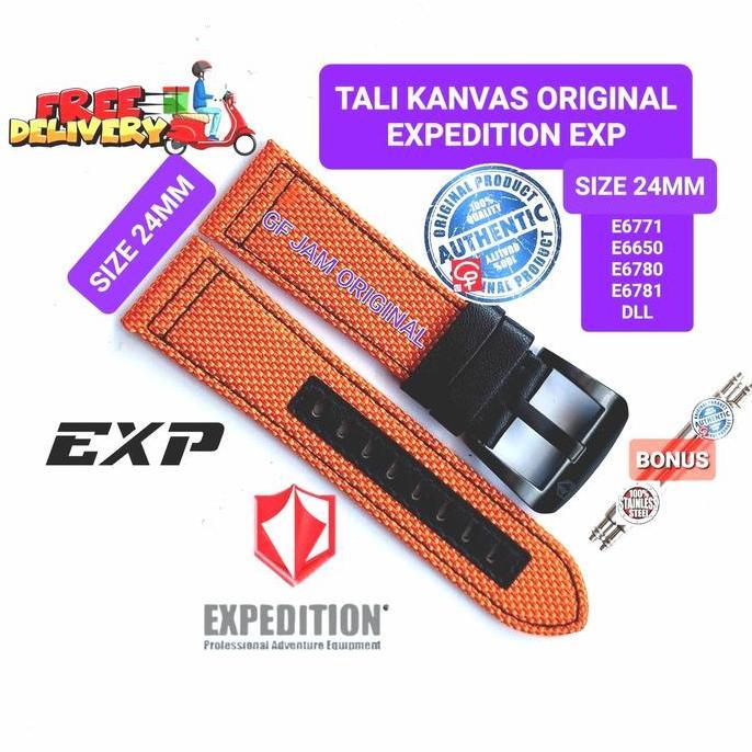 TALI JAM TANGAN KANVAS EXPEDITION EXP ORIGINAL 24MM E6771 E6381 E6780