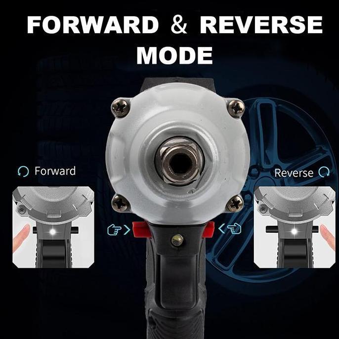 Barkajule_ - Jld Cordless Impact Wrench 48S,Brushless Impact Baterai,350N.M Impact Pembuka Baut,88V 