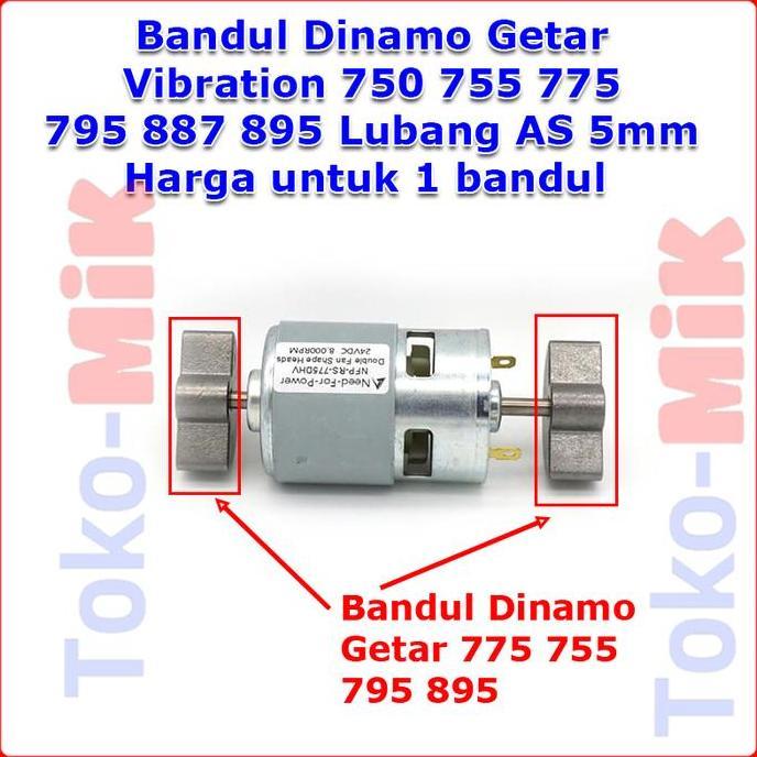 BANDUL PENDULUM DINAMO DC MOTOR GETAR VIBRATE VIBRATION 750 755 775 795 887 895 AS DIAMETER 5MM PENG