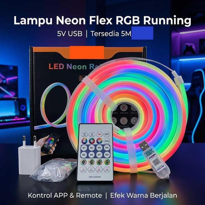 ANMA - lampu running berjalan 5v usb lampu kamar lampu led running lampu warna warni lampu kamar can